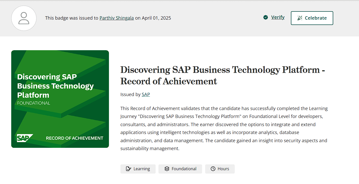 Discovering SAP Business Technology Platform