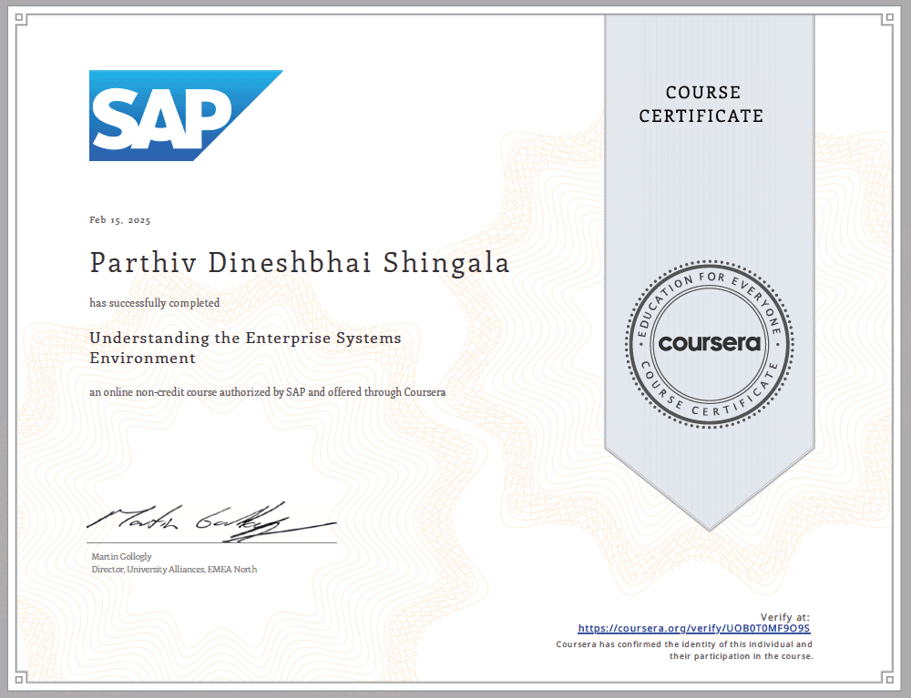 Understanding the Enterprise Systems Environment