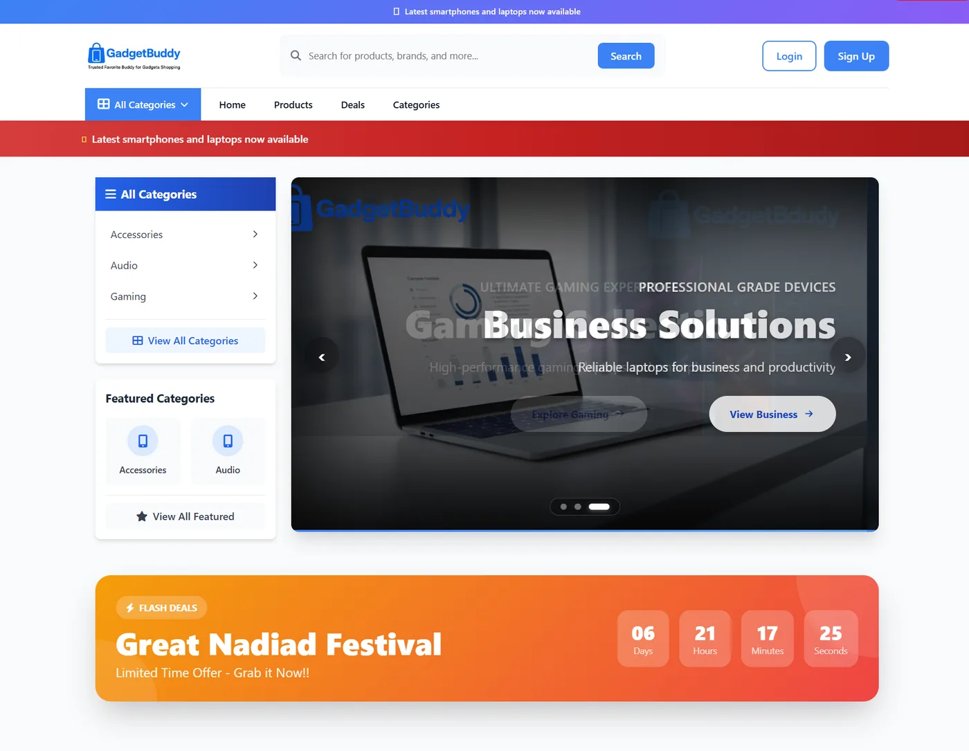 GadgetBuddy interface