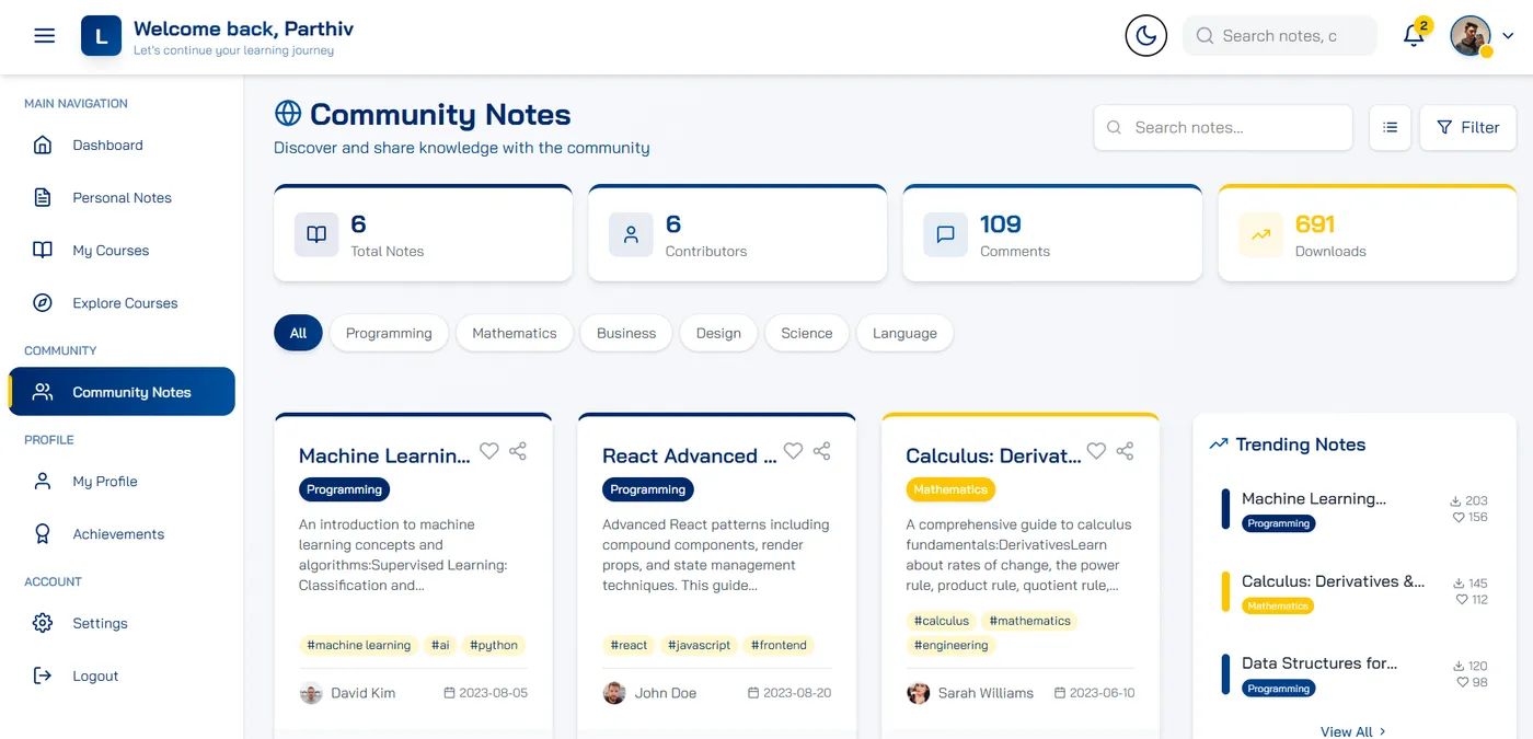 Community Light Mode