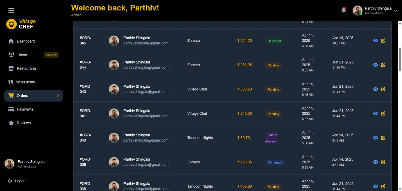 Order Tracking