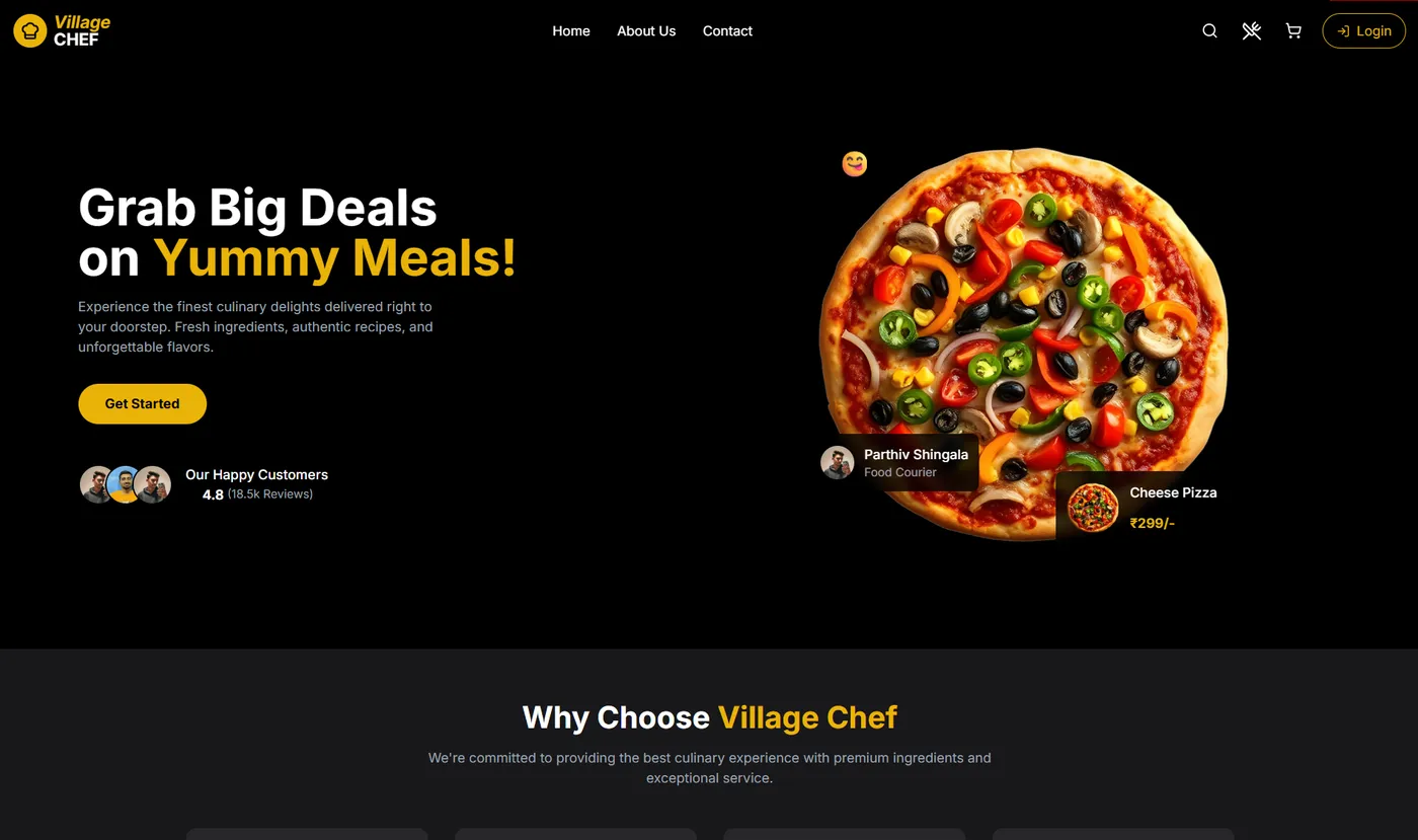 Customer Home Page