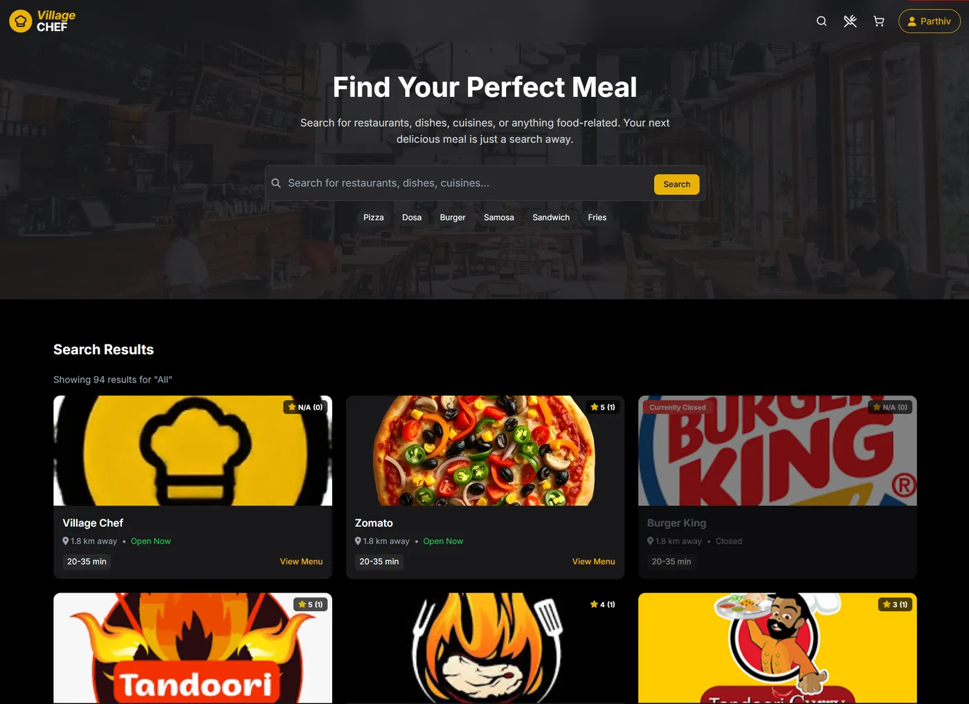 Customer Dashboard